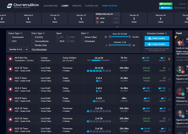 Tournament Lobby